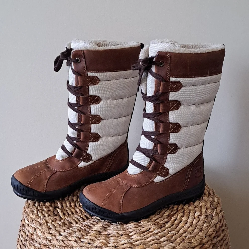 NWOT Timberland Womens   Mt. Holly Tall Winter Insulated/Waterproof‎ Boots S-7.5
